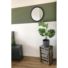Kanvassepetinet Kendiliğinden Yapışkanlı Kumaş Kanvas Dokulu Duvar Kağıdı Boho Bohem  Haki Renk Atif Dikdörtgen