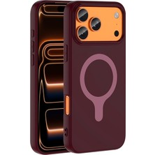 Microsonic Apple iPhone 17 Pro Kılıf Pastello Magsafe Mürdüm