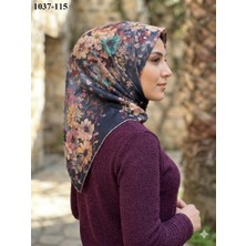 Lo'cella Soft Pamuk Eşarp (Siyah-Yeşil) 1037-115