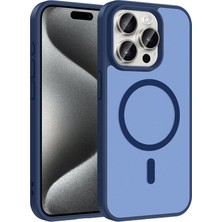 Microsonic Apple iPhone 15 Pro Kılıf Magsmoke Neo Lacivert