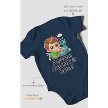 Morivo Kids Amcamı Aratmayın Bana! Kısa Kollu Bebek Body %100 Pamuk