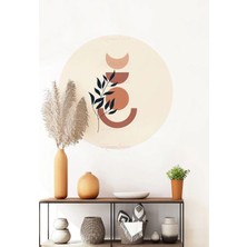 Kanvassepetinet Kendiliğinden Yapışkanlı Kalın Kanvas Dokulu Dekoratif Bohem Art Soyut Duvar Kağıdı Duvar Stickerı