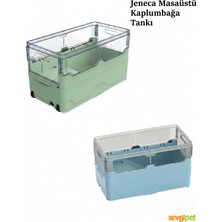 Svgpt Çok Fonksiyonlu Masaüstü Dikdörtgen Kaplumbağa Akvaryumu 348X190X203 mm