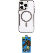 Marsilyan™- iPhone 14 Pro Max Kılıf Yadigar Klasik Özel Seri - Siyah 18D Cam Ekran Koruyucu