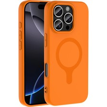 Microsonic Apple iPhone 16 Pro Max Kılıf Pastello Magsafe Turuncu