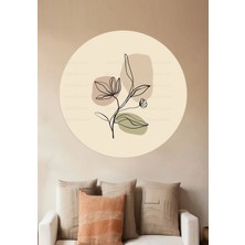 Kanvassepetinet Kendiliğinden Yapışkanlı Kalın Kanvas Dokulu Dekoratif Bohem Art Soyut Duvar Kağıdı Duvar Stickerı