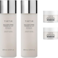 Tırtır Milk Skin Toner ve Ceramic Cream Light Cilt Bakım Seti 2X200ML + 2X15ML