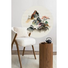 Kanvassepetinet Kendiliğinden Yapışkanlı Kalın Kanvas Dokulu Dekoratif Bohem Art Soyut Duvar Kağıdı Duvar Stickerı