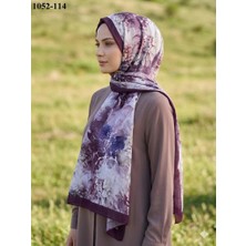 Moon Scarf Bambu Kraş Pamuk Şal (Mürdüm) 1052-114