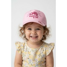 Mollycrush Yazlık Bebek Kep Şapka Pudra Pembe Renk | Güneş Koruyucu Şık Hediye