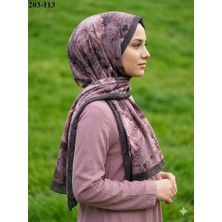 Moon Scarf Bambu Kraş Pamuk Şal (Kahve) 203-113
