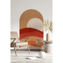 Kanvassepetinet Kendinden Yapışkanlı Kalın Kanvas Dokulu Minimalist Modern Manzara Duvar Kağıdı , Kolay Uygulama