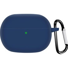 Microsonic Xiaomi Redmi Buds 8 Kılıf Askılı Mat Silikon Lacivert