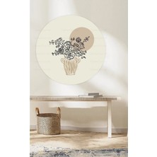 Kanvassepetinet Kendiliğinden Yapışkanlı Kalın Kanvas Dokulu Dekoratif Bohem Art Soyut Duvar Kağıdı Duvar Stickerı