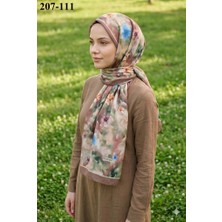 Moon Scarf Bambu Kraş Pamuk Şal (Karamel) 207-111