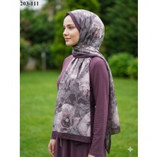 Moon Scarf Bambu Kraş Pamuk Şal (Eski Lavanta) 203-111