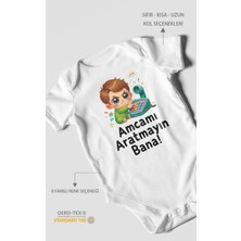 Morivo Kids Amcamı Aratmayın Bana! Kısa Kollu Bebek Body %100 Pamuk