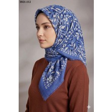 Huzurlu İpek Huzurlu Ipek Desenli Flamlı Pamuk Eşarp 1021-112