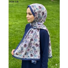 Belinda Scarf Bambu Kraş Pamuk Şal (Gece Mavisi ) 1028-118