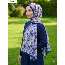 Belinda Scarf Bambu Kraş Pamuk Şal (Lacivert) 206-111