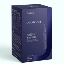 Juvalis Diamond Longevity Complex Nad⁺, Resveratrol, COQ10, Quercetin, Yenilenme, Anti-Aging 30 Kapsül