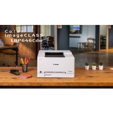 Solmazlar Online Canon  I-Sensys LBP646CDW,  Wifi, Lan, Duplex, Renkli Lazer, Yazıcı (Dakikada 25  Sayfa) Orijinal Tonerli