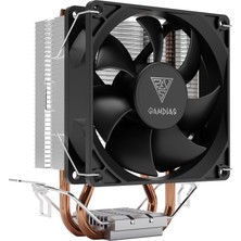 Solmazlar Online Gamdıas Boreas E1-210 Mono, 92MM, Cpu  Kule Tipi Hava Soğutma, Doğrudan Temas Teknolojisine Sahip 2 Adet Gelişmiş Bakır Isı Borusu (Amd Am5 ve Intel Tüm Işlemciler ile Uyumlu)
