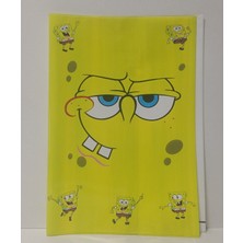 Abka Sponge Bob Hazır Defter Kabı A4