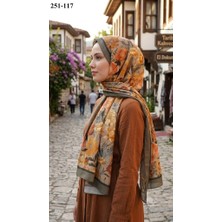 Sharell Fransız Ipeği Şal (Askeri Yeşil) 251-117