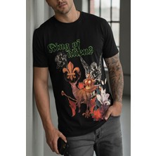 Herton Erkek Slim Fit  Baskılı Tasarım Streetwear Tişört