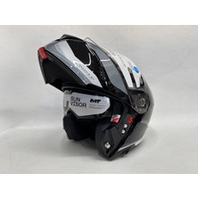 mt Genesis Sv B12 Raccoon Çene Açılır Kask Parlak Renk