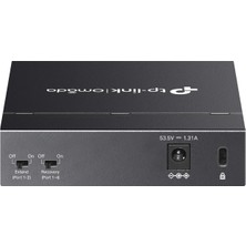 Solmazlar Online Omada DS105GP, 5 Port Gigabit,  4 Port Gigabit Poe+, 65W, Yönetilemez, Masaüstü/vesa Metal Kasa Sessiz Switch