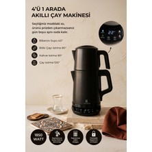 Kitchen Life Demzade Dijital Paslanmaz Çelik Elektrikli Çay Makinesi 1850-2200 W Kettle Çaycı Çay Seti