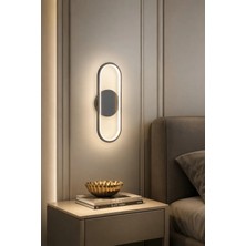 Legacy Zzez Aplik Modern Tasarım Gri Renk - Gün Işığı Ledli Banyo - Mutfak - Salon LED Duvar Aplik