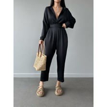 Herton Oversize Düşük Omuz Gömlek ve Havuç Paça Pantolon Set Takım