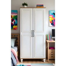 Arion Kids Sicilya 2 Kapaklı Çekmeceli Genç Odası Dolabı | %100 MDF Kalitesi