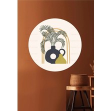 Kanvassepetinet Kendiliğinden Yapışkanlı Kalın Kanvas Dokulu Dekoratif Bohem Art Soyut Duvar Kağıdı Duvar Stickerı