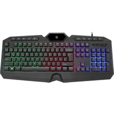 Solmazlar Online Frısby FK-4860QU USB Q Tr mm Siyah Kablolu Gamıng Klavye