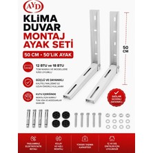 Ayd Klima Dış Ünite Montaj Konsolu 50 cm Metal Klima Ayağı 4 Parça Türkiye Üretimi