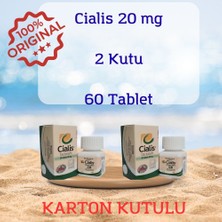 P3 CIALIS_20MG_HAP 20 Mg 2 Kutu Orjinal (60 Tablet) Kutulu H-B Geciktiricili Sertleştiricil Erkekler Için Özel Performans Artırıcılı CIALIS20_MGG Cialisfiyat_s CIALIS20MG_SS