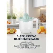 Evim 365 Ölçekli Şeffaf Narenciye Sıkacak 850ML