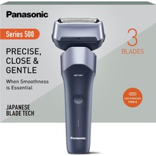 Panasonic Series 500 ES-ERM3FV503 3 Bıçaklı Erkekler Için Islak ve Kuru Tıraş Makinesi
