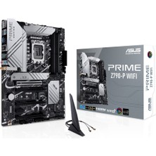 Solmazlar Online Asus Prıme Z790-P Wıfı, 4xddr5, 3x M.2, Hdmı, Dp, Type-C, Wi-Fi 6, Bluetooth 5.2, 12-13.nesil, LGA1700 Soket, Argb Gaming Anakart