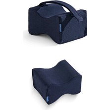 Empressco Yumuşak ve Konforlu Ortopedik Diz Arası Yastık 25X20/15 Cm, Lacivert