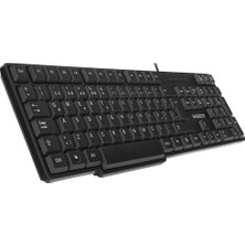 Solmazlar Online Everest KB-517U, USB Kablolu, Türkçe Q,  2mt Kablolu Standart Klavye (Siyah)