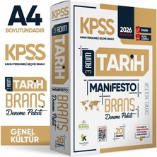 İnformal Yayınları 2026 Kpss Genel Kültür 3 Adım Tarih Manifesto 20LI Dijital Çözümlü Branş Deneme Paketi
