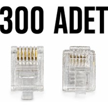 Saypos RJ11 Telefon Jakı - Telefon Soketi 6p/6c (300 Adet)