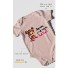 Morivo Kids Dayımı Aratmayın Bana! Kısa Kollu Bebek Body %100 Pamuk