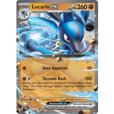 Pokemon TCG Lucario Ex #51 Pokemon Prismatic Evolutions Orijinal Kartı