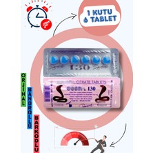 P3 VEGA130 Mavi COB'RA_130 Hap 130 Mg 6x1 Dizi(Toplam 6 Tablet) COBRA_HAP_KOBRAHAP_MAVI_130MG_GECIKTIRICI CIALIS15 Uzun_etki
